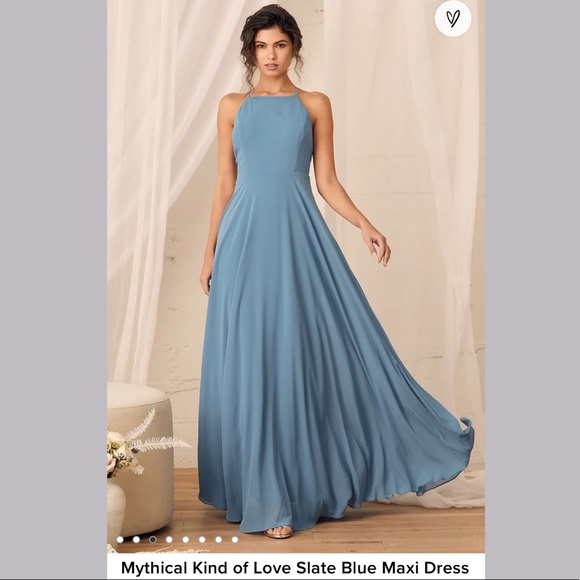 Lulus Dresses & Skirts - Slate Blue Bridesmaid Dress 💙